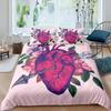 Cupid Soft Duvet Cover Set Ful Sized Dimensions,Love Heart Arow Romantic Angel Warm Comforter Cover Cupid's Love White Beding Sets Comfortable Quilt