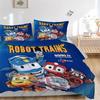 Robot Trains Adventure Print 3Pcs Bedding Setduvet Cover With 2 Bedropillowcase Home Birthday Gift