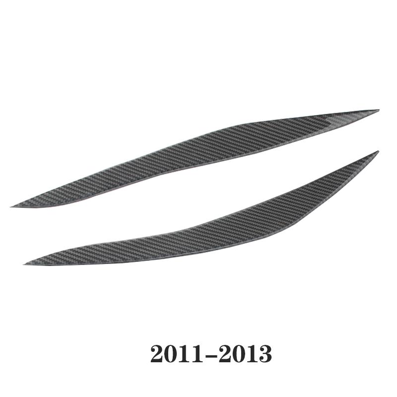 Bilstrålkastare Ögonbryn Ögonlock Dekoration Ögonbryn Ögonlock Lock ABS Ögonbryn Kolfiber För BMW 5-serie F10 F18 520li 525