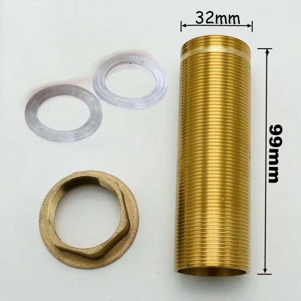Threaded Brass Tube Nut Installation Parts, Premium Kitchen Basin Mixer Tap Repair Fitting Kit, Restore Your Faucet's Efficiency