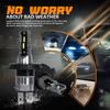 For Kia Spectra 2004-09 2x H4 LED Headlight Kit Bulbs High Low Beam 6500K White
