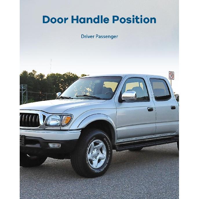LUJUNTEC Interior Door Handles Driver Passenger Side Replacement for 2001-2004 for Toyota Tacoma Texture Black(2pcs)