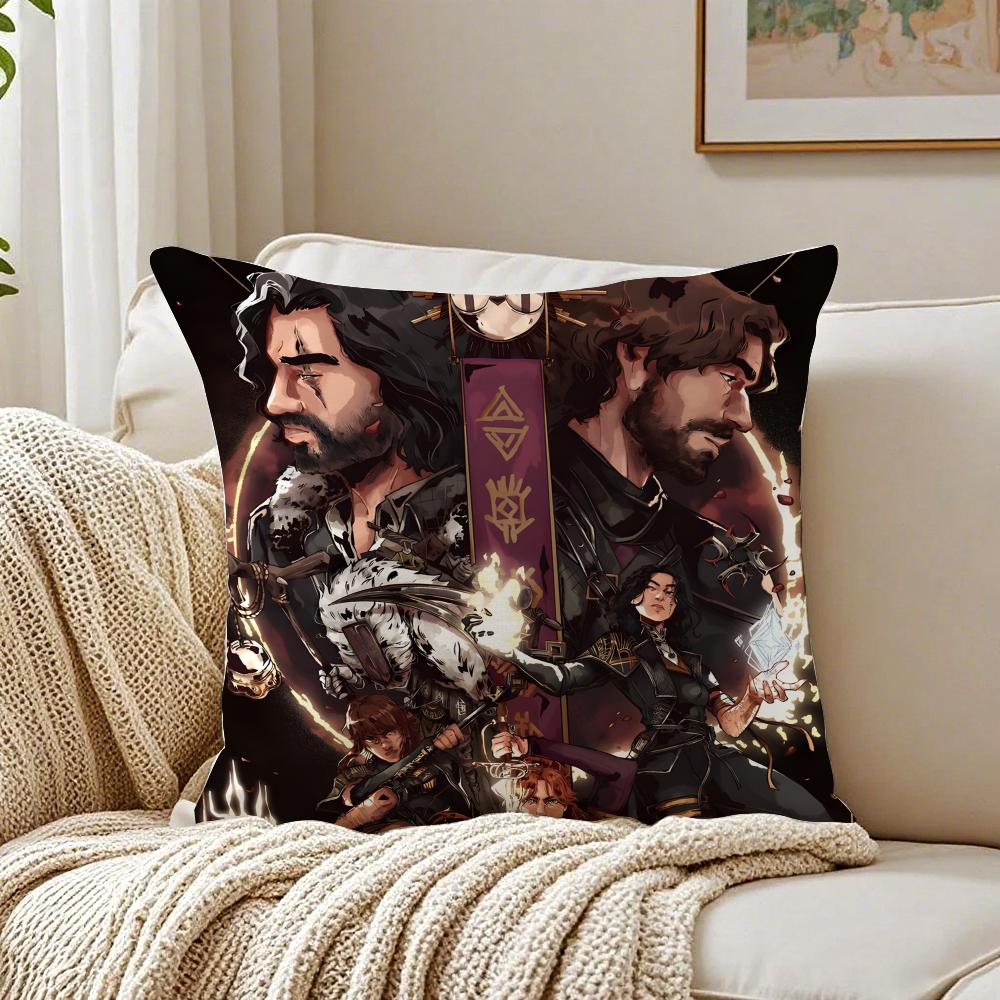 game exploratory CClair OObscur EExpedition 33 Cushion Cover Pillowcase Antidustmite living Room Sofa Decor Cushion Room