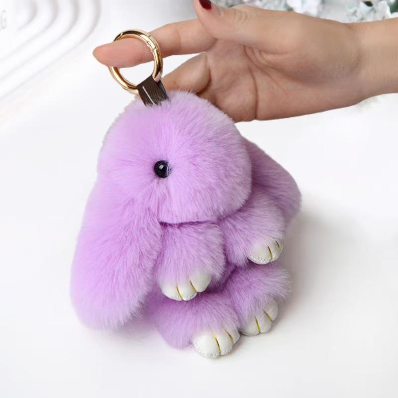 Imitation Otter Rabbit Pendant, Bag Decor, Car Keychain Charm