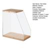 File Holder Wooden Vertical Desktop Organization Sorter Document Organizer Clear File Storage Rack Office Home Storage