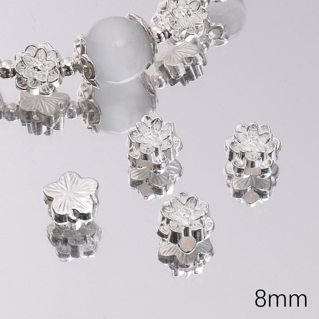 Alloy Flower Tray Spacer Accessories Charms Pendant For Jewelry Making DIY Earring Necklace Bracelet