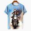 T-shirt Unisex Cat Pattern T-shirt Short Sleeved 3D Animal Print Top Summer T-shirt Outdoor Clothing Loose Men's Plus Size 6XL