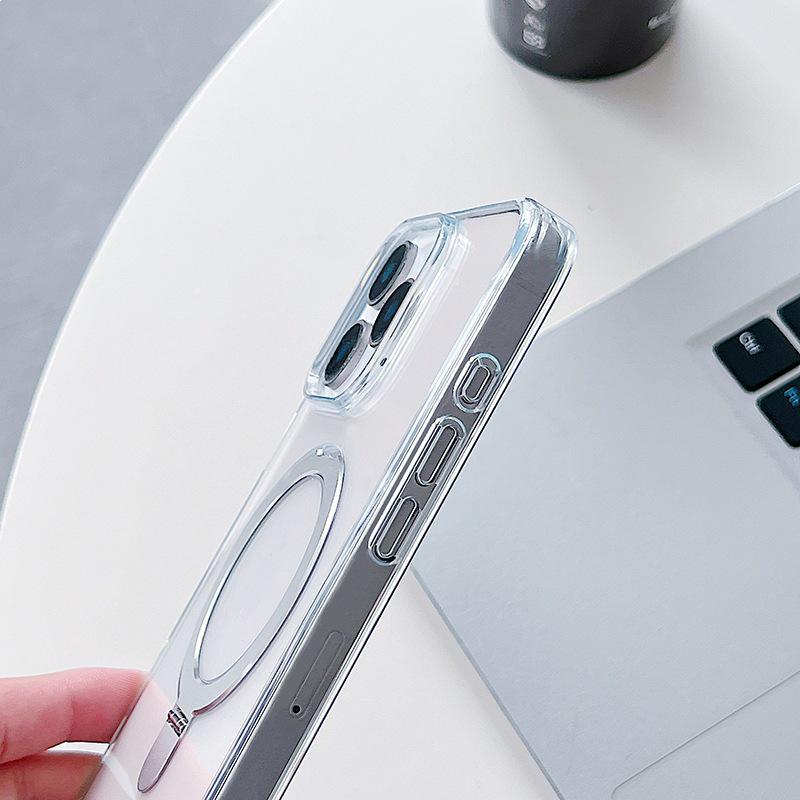 Apple 17 Pro/Pro Max Magnetic Stand Case with AI Camera Button Compatibility