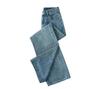 Korean-Style High-Waisted Wide-Leg Jeans for Women - Autumn/Winter, Loose Fit, Plus Size, Floor-Length Trousers