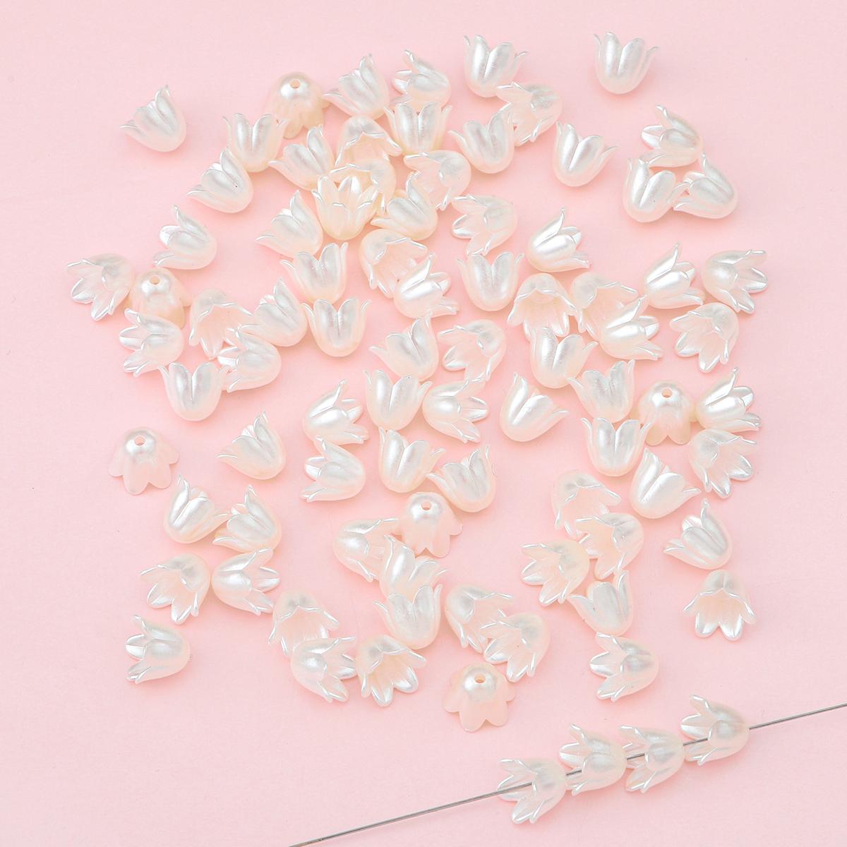 

90 шт. Акриловий дзвіночок Орхідея з бісеру Квітка Шарм для DIY Намисто Браслет Сережки Виготовлення ювелірних виробів Ремісничі аксесуари