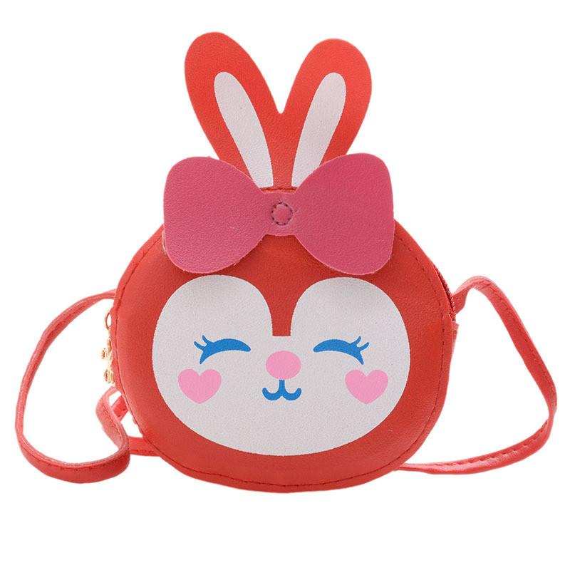 And Fun Colorful Mini Shoulder Bag For Children Featuring Cute Bunny With Accessories Bow