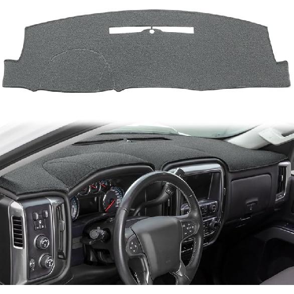 Dash Cover  Fit For 2014-2018 Chevy Chevrolet Silverado/GMC Sierra 1500,2015- Chevy Silverado/GMC Sierra 2500HD 3500HD,Dashboard Pad Carpet No