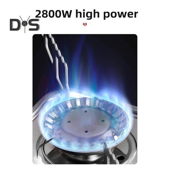 Outdoor-Campingkocher mit Tragetasche, 2800 W, tragbar, faltbar, für Wanderungen, Picknicks, Campingkocher, elektronische Zündung, Kochbrenner, quadratisch, rund, Gaskocher