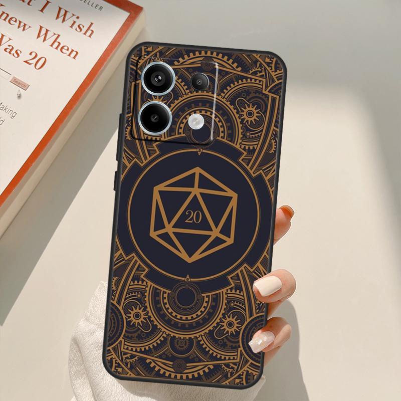

Magical Polyhedral D20 Dice Funda For Xiaomi Redmi Note 14 13 12 10 11 15 Pro Plus Case For Redmi 15C 10C 12C 13C 14C 15 Redmi Note 15 Pro 5G