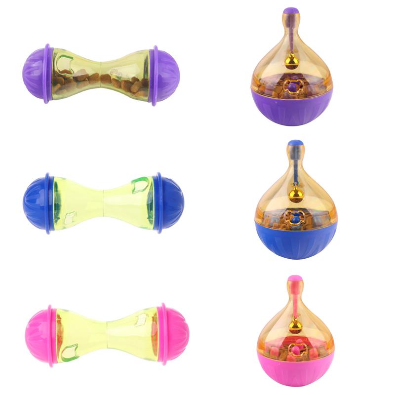 Cat Food Feeders Ball Interactive Fun Bowl Pet Toys Tumbler Kitten Shaking Leakage Ball Cats Accessories For Home Dog Products