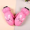 Kids' Cartoon Ski Mittens: Warm, Windproof, Waterproof, for Ages 3-10