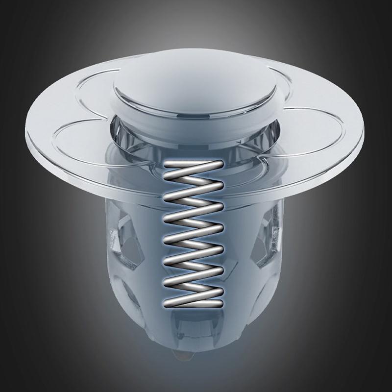 WTEMPO 1 buc chiuveta de spălat dop universal de scurgere tip de apăsare cu miez care săritor de scurgere chiuvetă baie duș scurgere de podea rezistentă la mirosuri și insecte