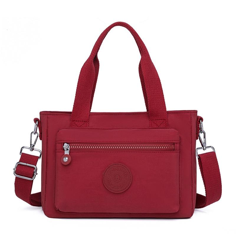 Nova moda de verão simples bolsa de ombro portátil de grande capacidade bolsa de pano bolsa mensageira casual leve