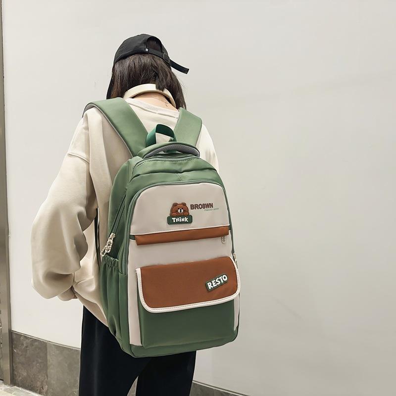 Schoolbag female college student class bag Japanese ins cute backpack large capacity versatile junior high school high school bag