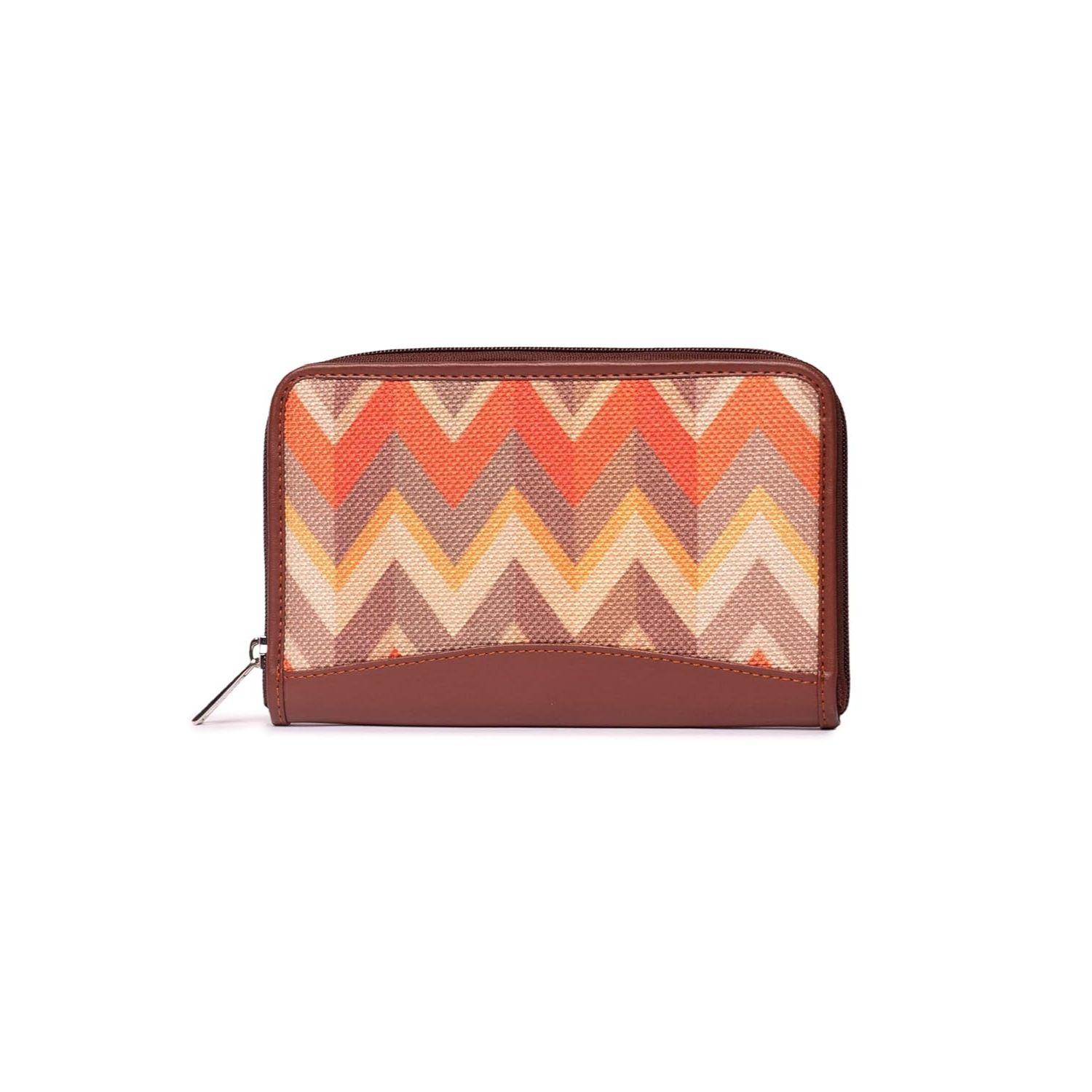 Кошельки для женщин - Ручная работа - Сумка-кошелек из веганской кожи и джута для дам - Клатч с индийским принтом - Кошельки для мобильных телефонов 4250₽