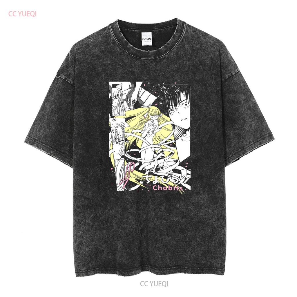 Chobits Chi T-Shirt lang oder kurzärmelig vintage gewaschen weich Designerkleidung atmungsaktiv Grafik vielseitig bequem Mode