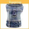 Vest Denim Smallmedium Dualpurpose For Pets Yearround Dog Outfit For Teddy Breeds