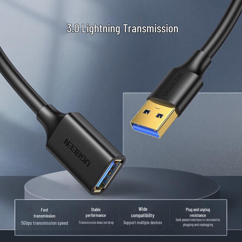 UGREEN USB 3.0 Male to Female Extension Cable