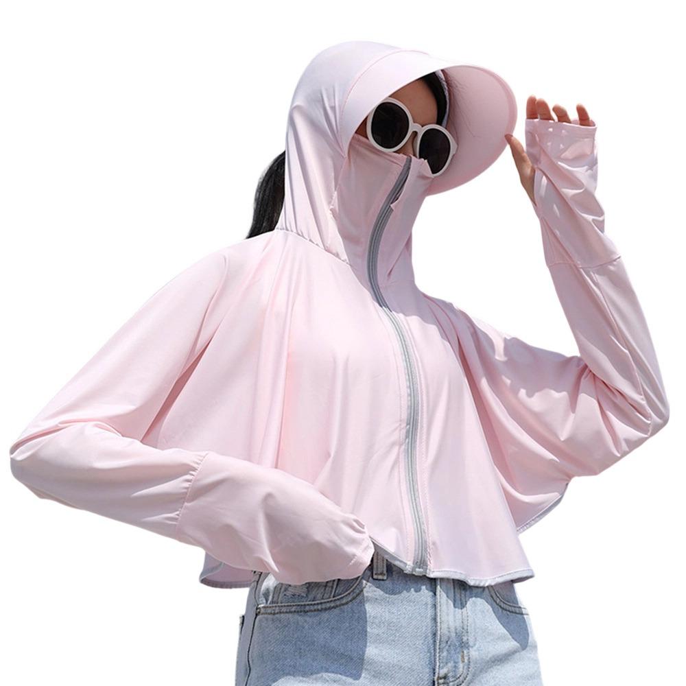 Long Sleeve Ice Silk Sun Shirt UV Protection Summer Jackets Sun Protection Clothing  for Cycling