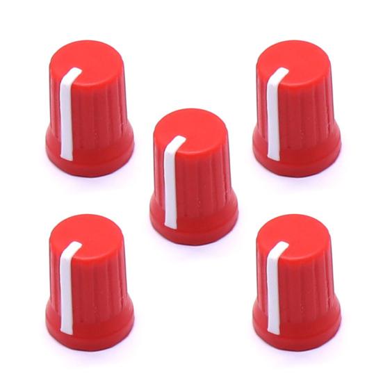 5 Stücke Universal EQ Drehknopf Ersatz Verschleißfest Mini Größe Einfache Installation Equalizer Potentiometer Fader Knöpfe