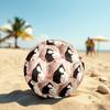 1pc Cats Harmony Theme Soccer Ball Football, Size 5, Lightweight PVC, Durable Outdoor Training Soccer Ball, Gift M61484