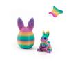 3D Printed Rabbit Eggs Ornament Animal Model Easter Rabbit Home Desktop Ornament Happy Easter Gift for Kids