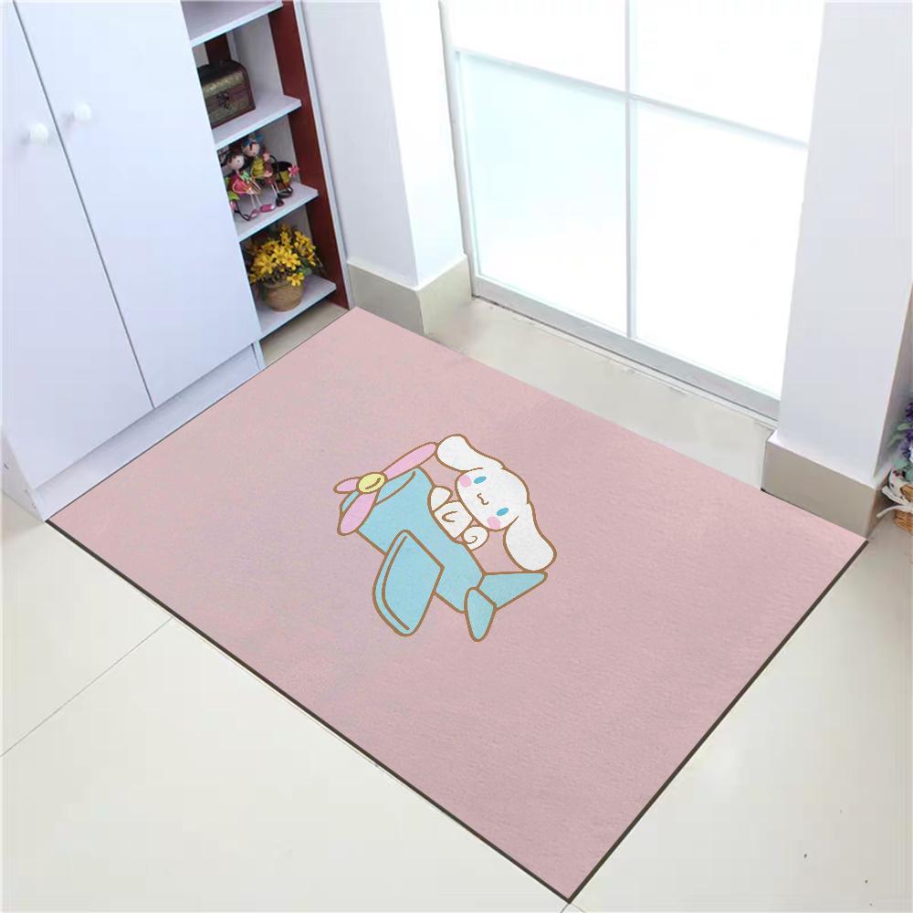 Sanrio Cinnamoroll Kawaii Rug Carpet Door Mat Rugs Kitchen Decoration Doormats Entrance Door Mats Absorbent Bathroom Rug Home