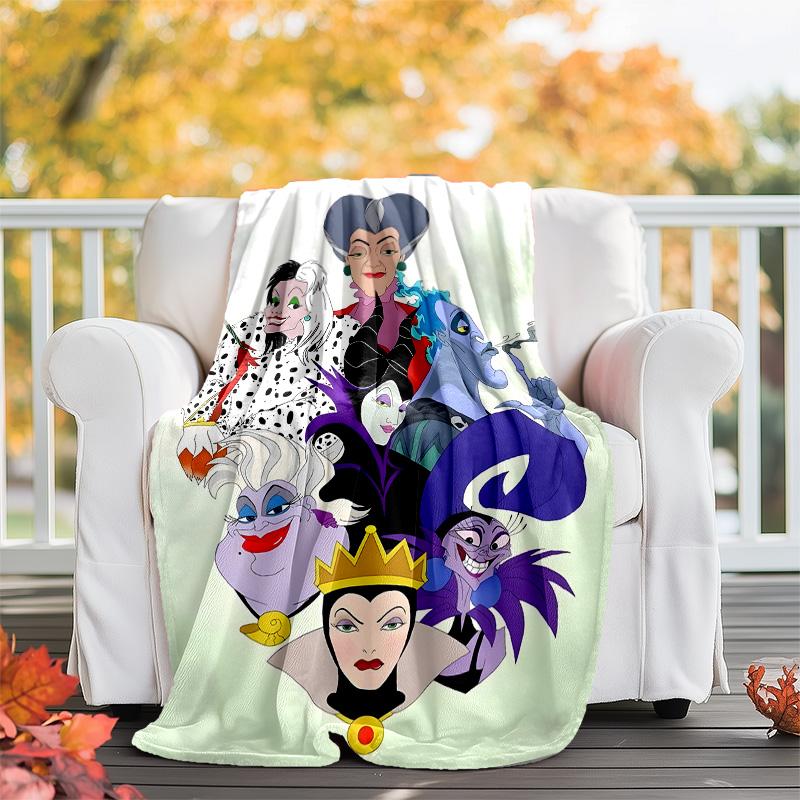 1pc Villains1 Theme Blanket - Digital Print, Polyester, Cozy for All Seasons, Perfect for Outdoor, and Travel