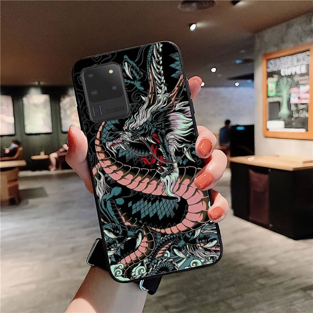Chinese Dragon Phone Case For Samsung S 24 Fe 25 Ultra Plus 20 Lite 21 30 22 23 24 22 Ultra 5G Fundas