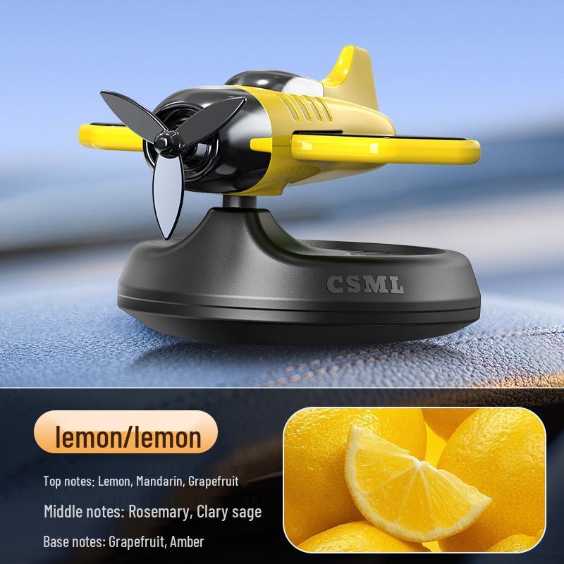 Luxury Solar-Powered Rotating Airplane Car Perfume & Aromatherapy Centerpiece