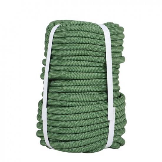 3/8  × 100  3520 фунтов Армейский зеленый Высокопрочный тяговый трос Плетеный полиэстеровый трос