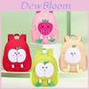 Kids Backpack With Fruit Embroidery Duffle Bag For School And Travel
