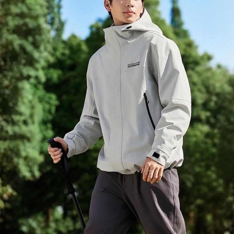 Skechers Three-In-One Professional Comfortable Simple Fleece Liner Waterproof Breathable Jacket Men Jacket P425M172-00MV