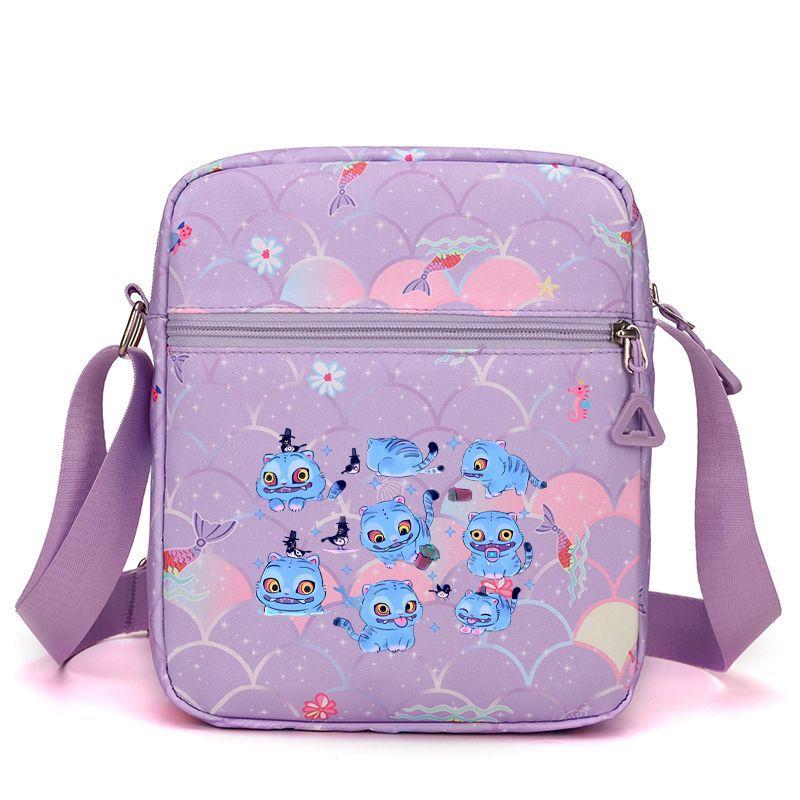 Borsa a Spalla Stampata Periferica Gruppo Femminile Cacciatrice di Demoni Kpop Saja Boys Borsa a Tracolla da Donna Borsa Scolastica Borsa da Campus per Studenti CLE