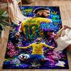 Neymar Träume Fußballlegende Personalisierbarer Namensbereich Teppich Design für Wohnheim Küche Esszimmer im Freien Rutschfester Teppich Büros Dekorieren