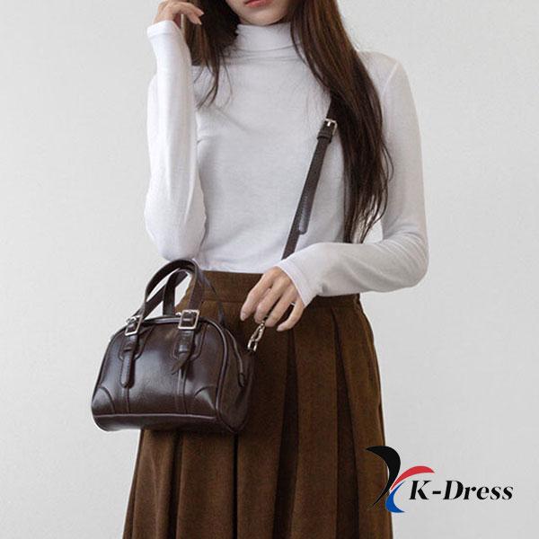 Mini-Umhängetasche „Boston“ mit zwei Schnallen (2 Farbe)