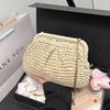 Chain Strap Shell-shaped Weave Bag Bohemian Chain Crossbody Bag Simple Beach Bag  Students
