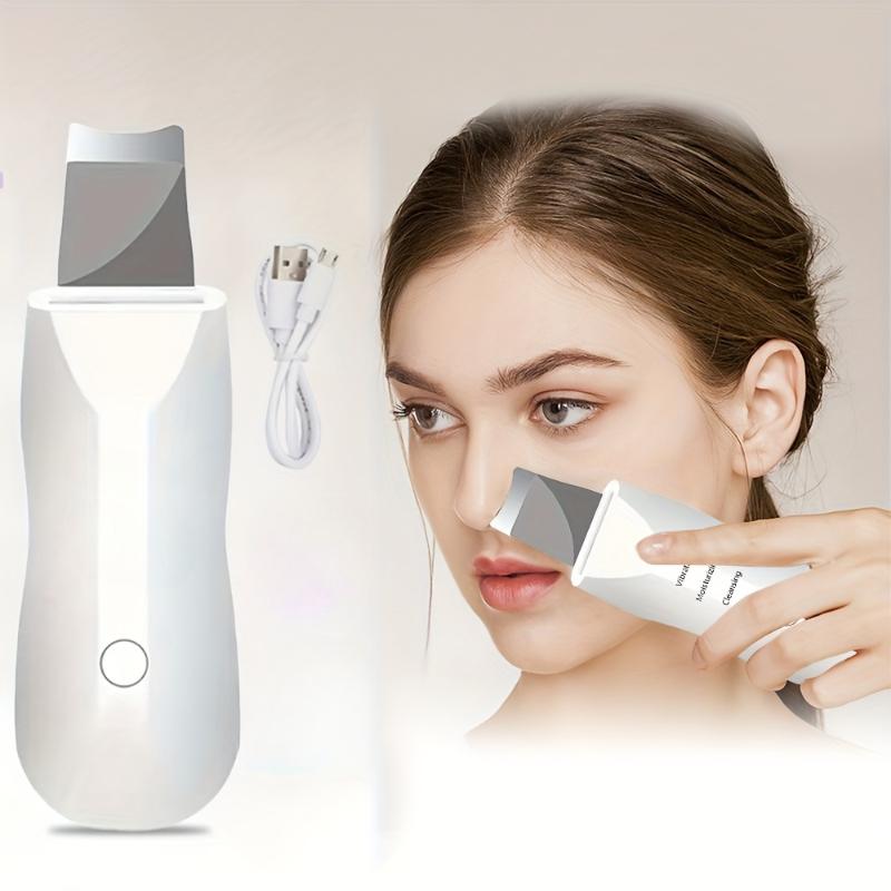 1Pc Rechargeable Electric Cleanser - Deep Pore Cleanser and Exfoliator for Smooth, Glowing Skin with Pull