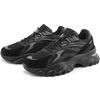 Kappa Fabric Synthetic Leather Functional Retro Casual Shock Absorption Non-Slip Wear-Resistant Low-Top Dad Shoes Unisex Sneaker Black K0CY5MC16D-990