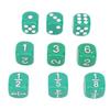 30Pcs 16mm Standard 6 Sided Dice Set Plastic Educational Board Game Math Game Dice for Home