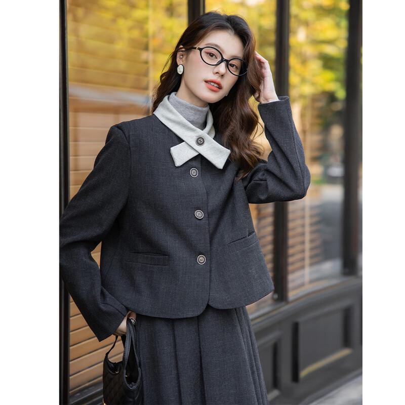 Mocana Women's British Style Jacket and Skirt Set