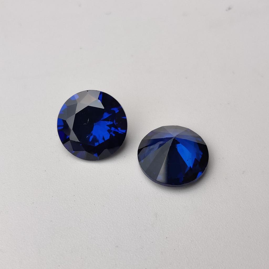 Healing Blue Color Zircon Lot, Amazing Blue Color Natural Round Cut 10 To 12 Mm Size Zircon, Loose Zirconia Lot For Jewelry Making.