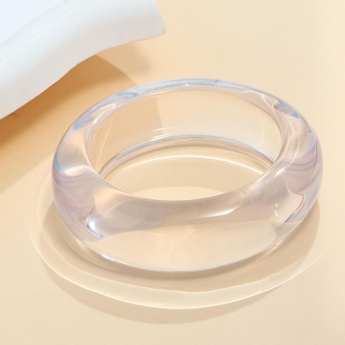 

Vintage Round Charm Resin Cuff Thick Wide Bracelets Bangles for Women Acrylic Geometric Bangle for Girls Summer Jewelry Gift