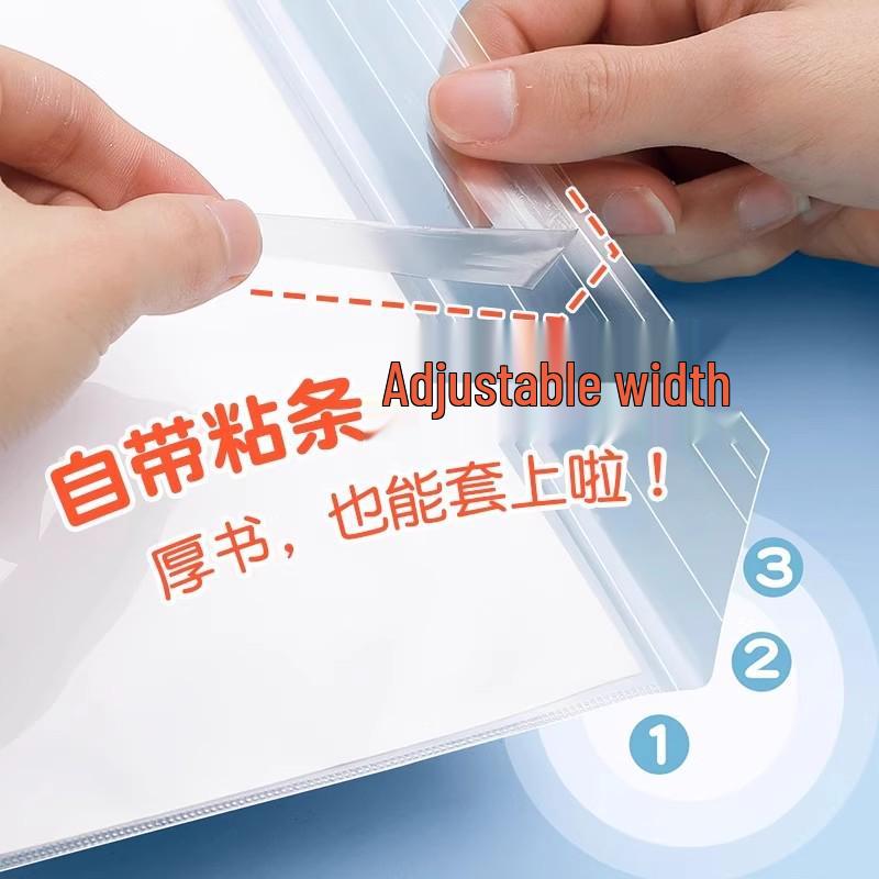Waterproof Stain-Proof Transparent Book Sleeve for Elementary Students' Books and Homework