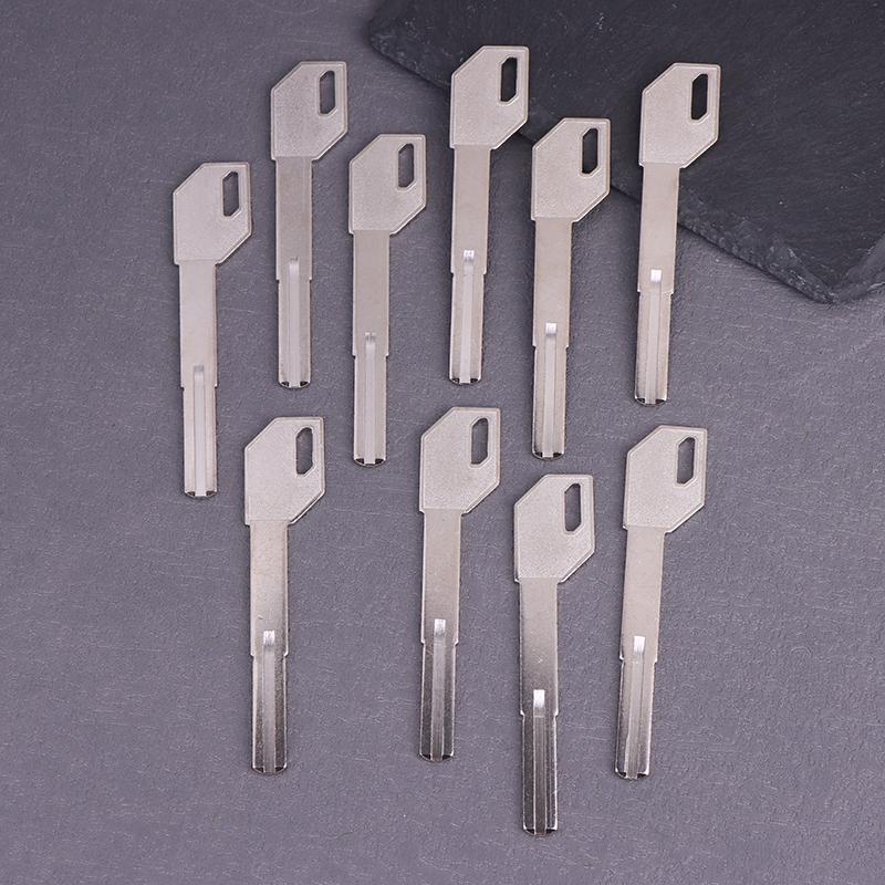 5/10Pcs E-A46 Long Necked Gun Handle Double Leaf Fingerprint Lock Key Blank Super C-Level Extended Key Embryo Parts
